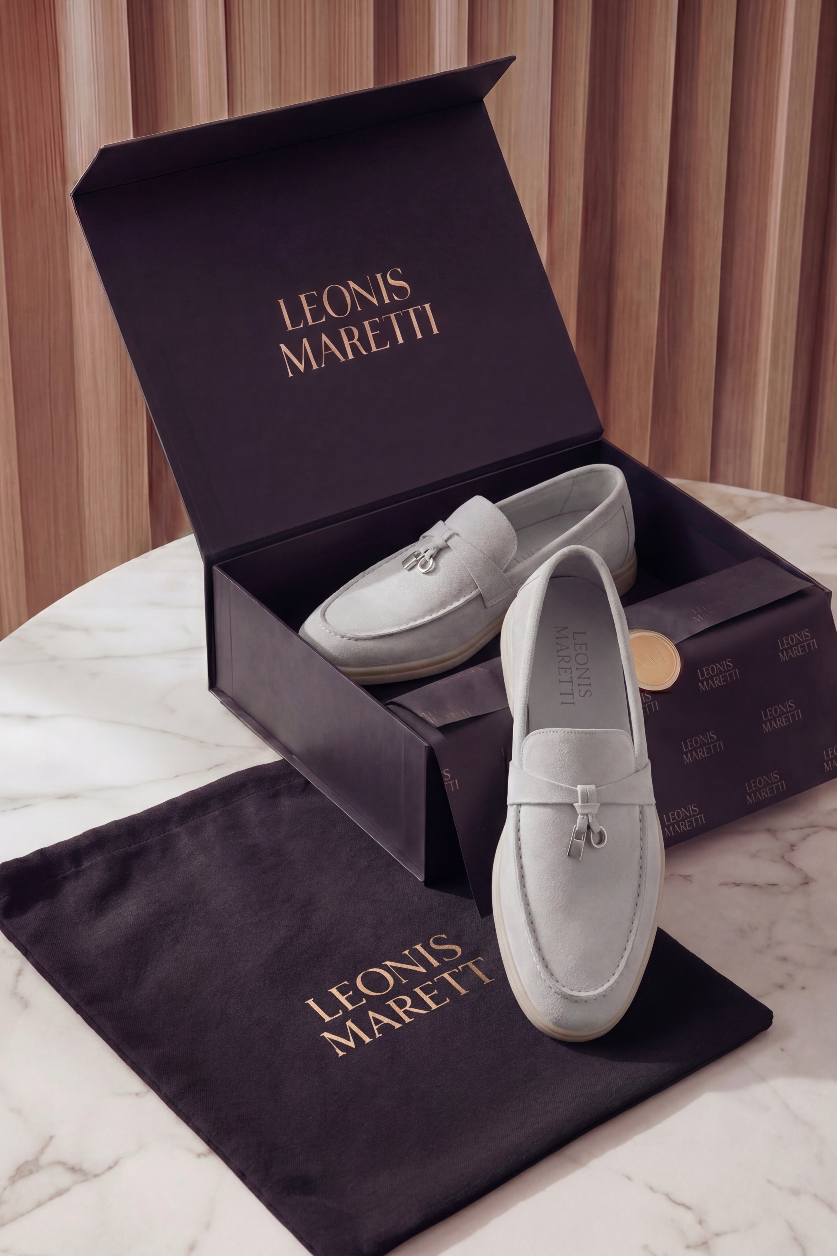 Leonis Buckle Loafer Ice Grey