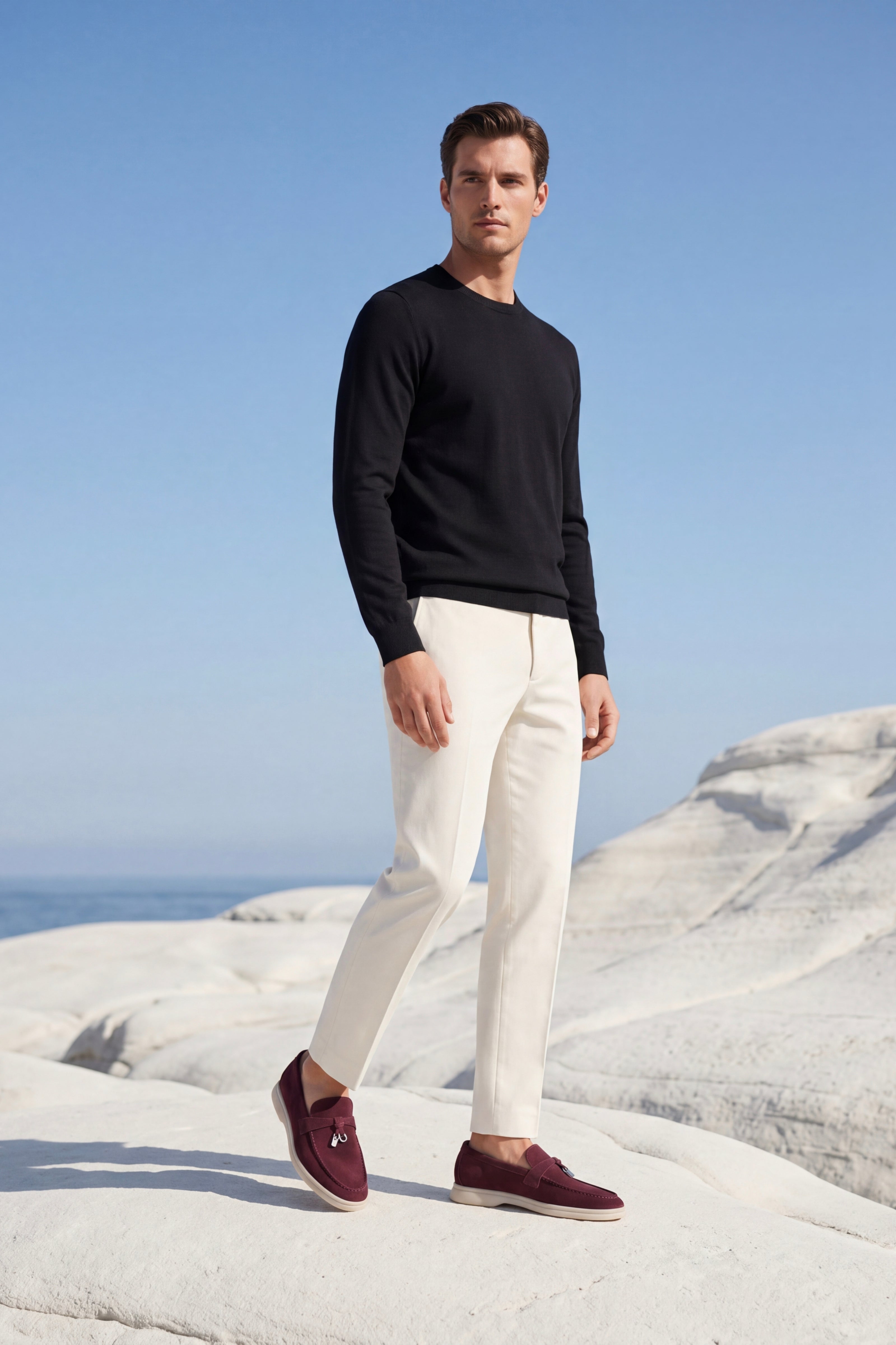 Leonis Buckle Loafer Burgundy Wine