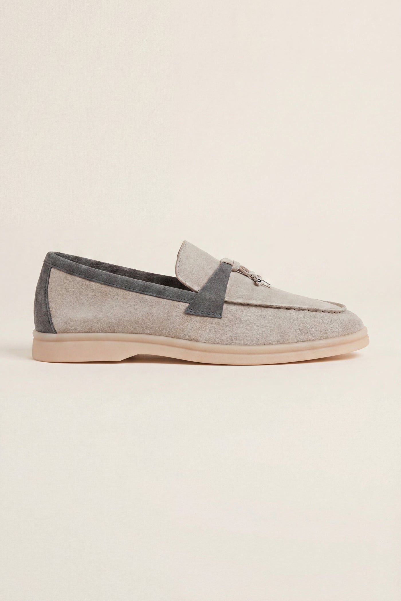 Avenza Buckle Loafer Light Grey