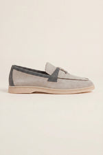 Avenza Buckle Loafer Light Grey