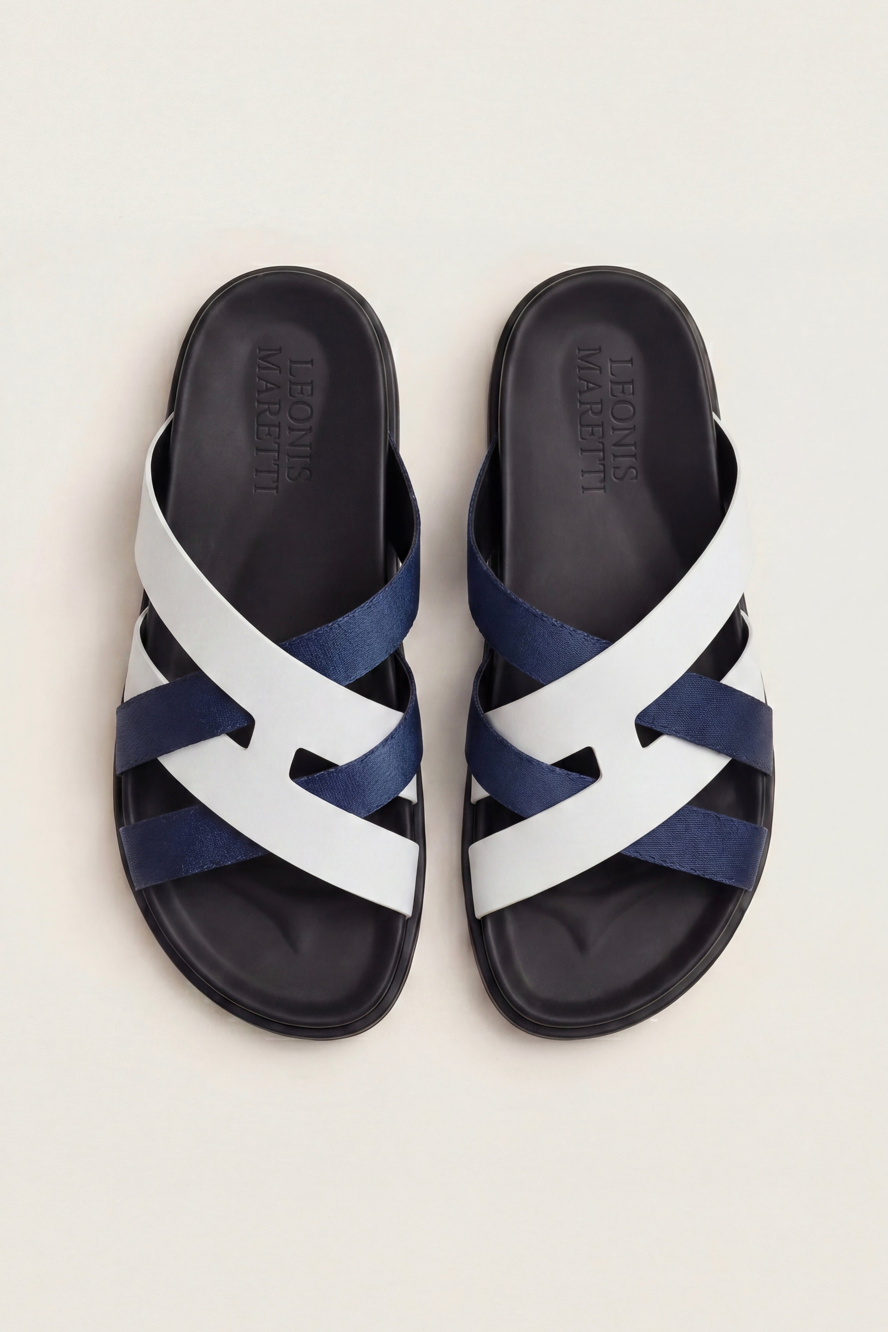 Tuscana Sandal White/Navy