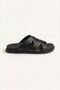 Tuscana Sandal Black/Olive Green
