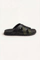 Tuscana Sandal Black/Olive Green