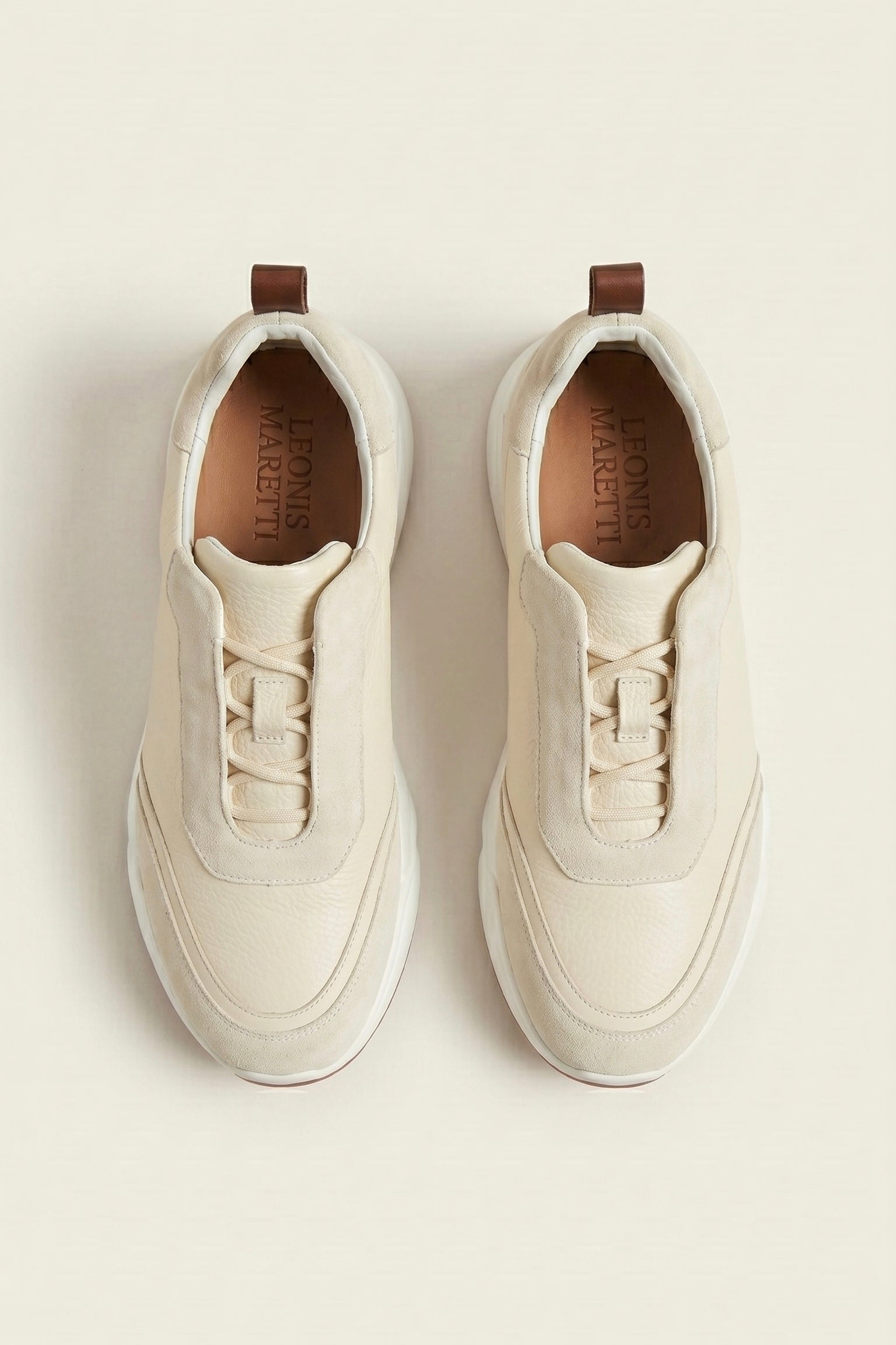 Solano Leather Slip-On Cream