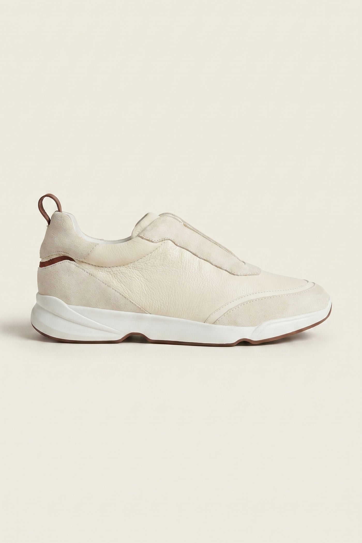 Solano Leather Slip-On Cream