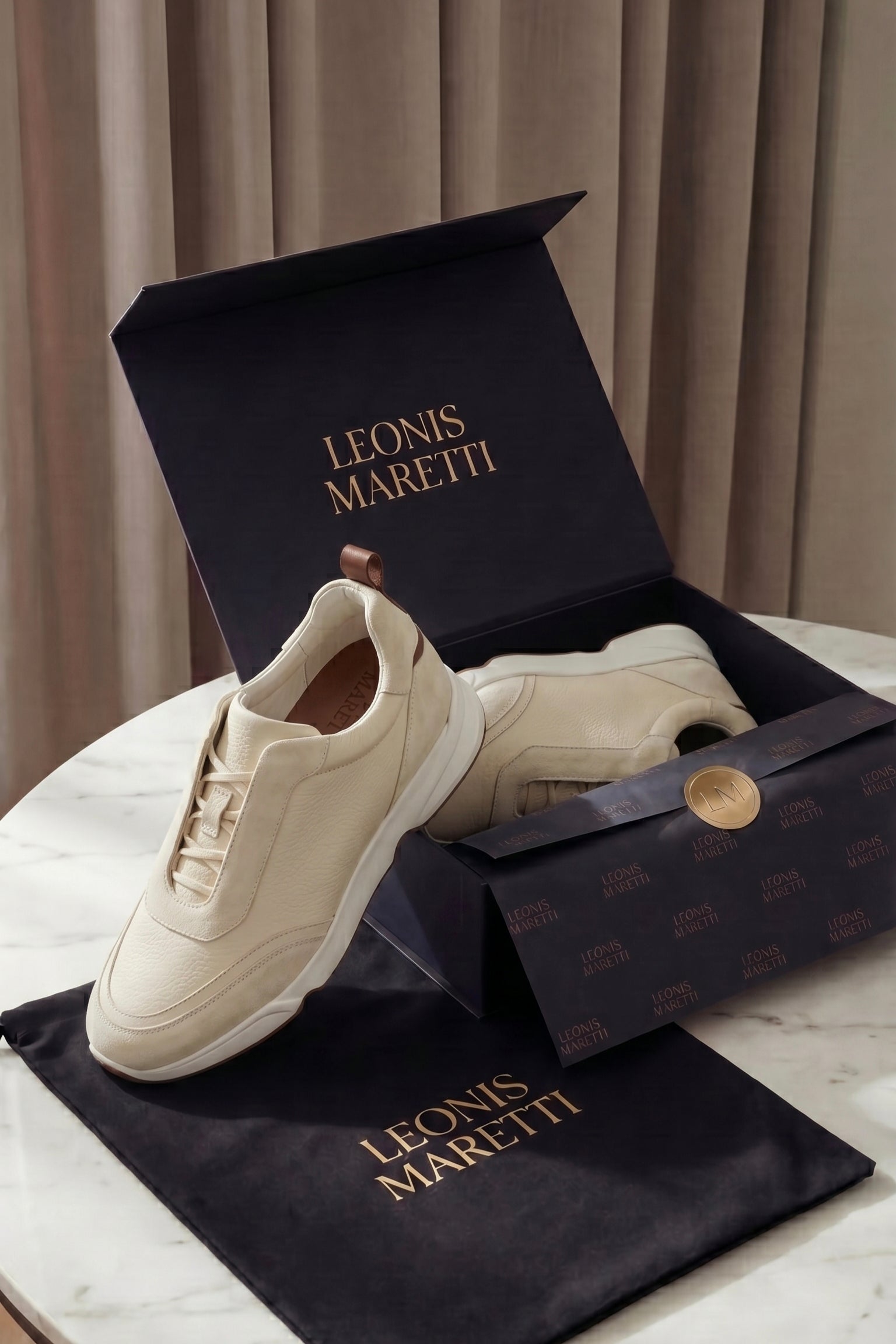 Solano Leather Slip-On Cream