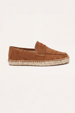 Palermo Suede Espadrille Loafer Brown