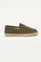 Palermo Suede Espadrille Loafer Olive Green