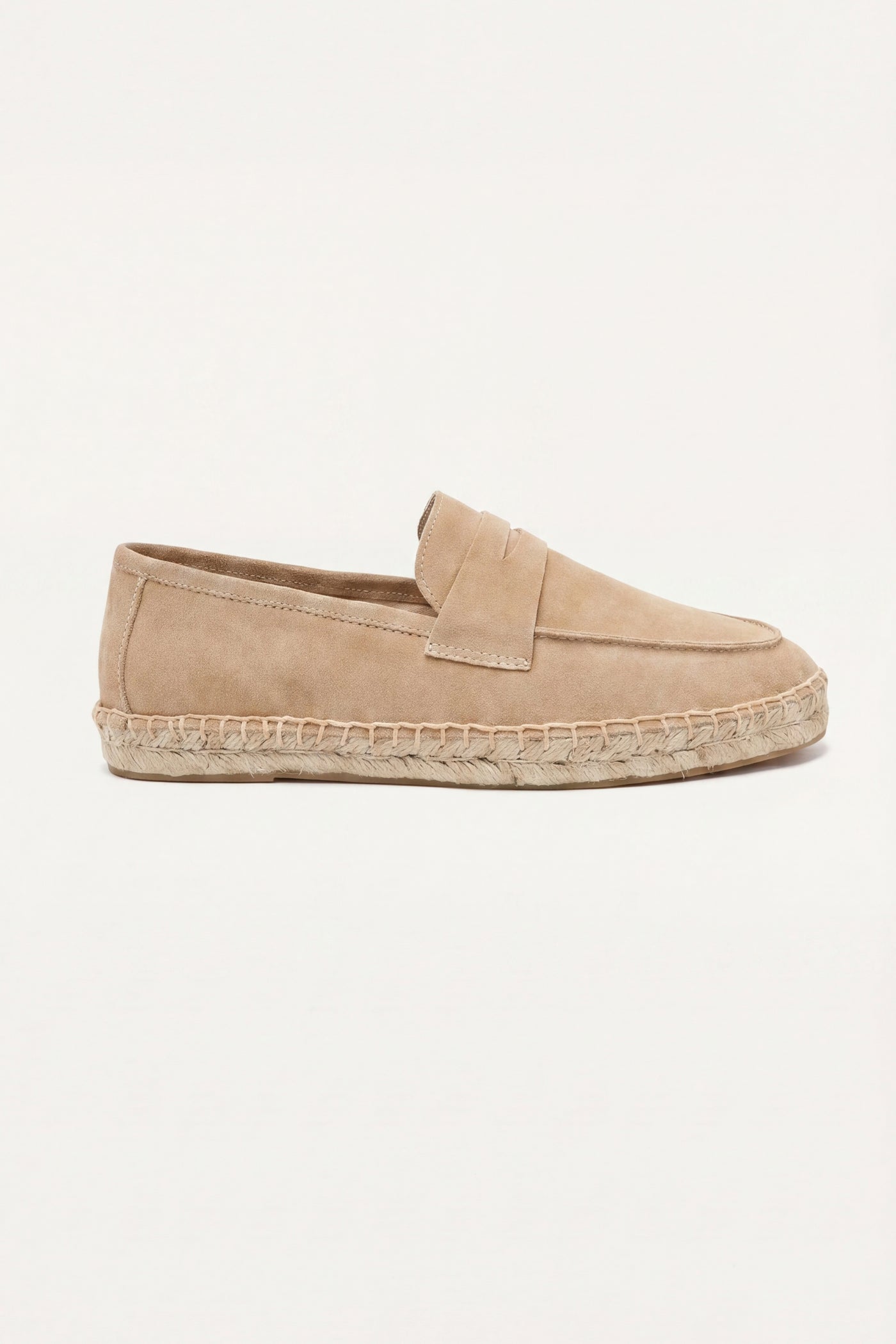 Palermo Suede Espadrille Loafer Beige