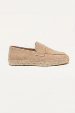 Palermo Suede Espadrille Loafer Beige