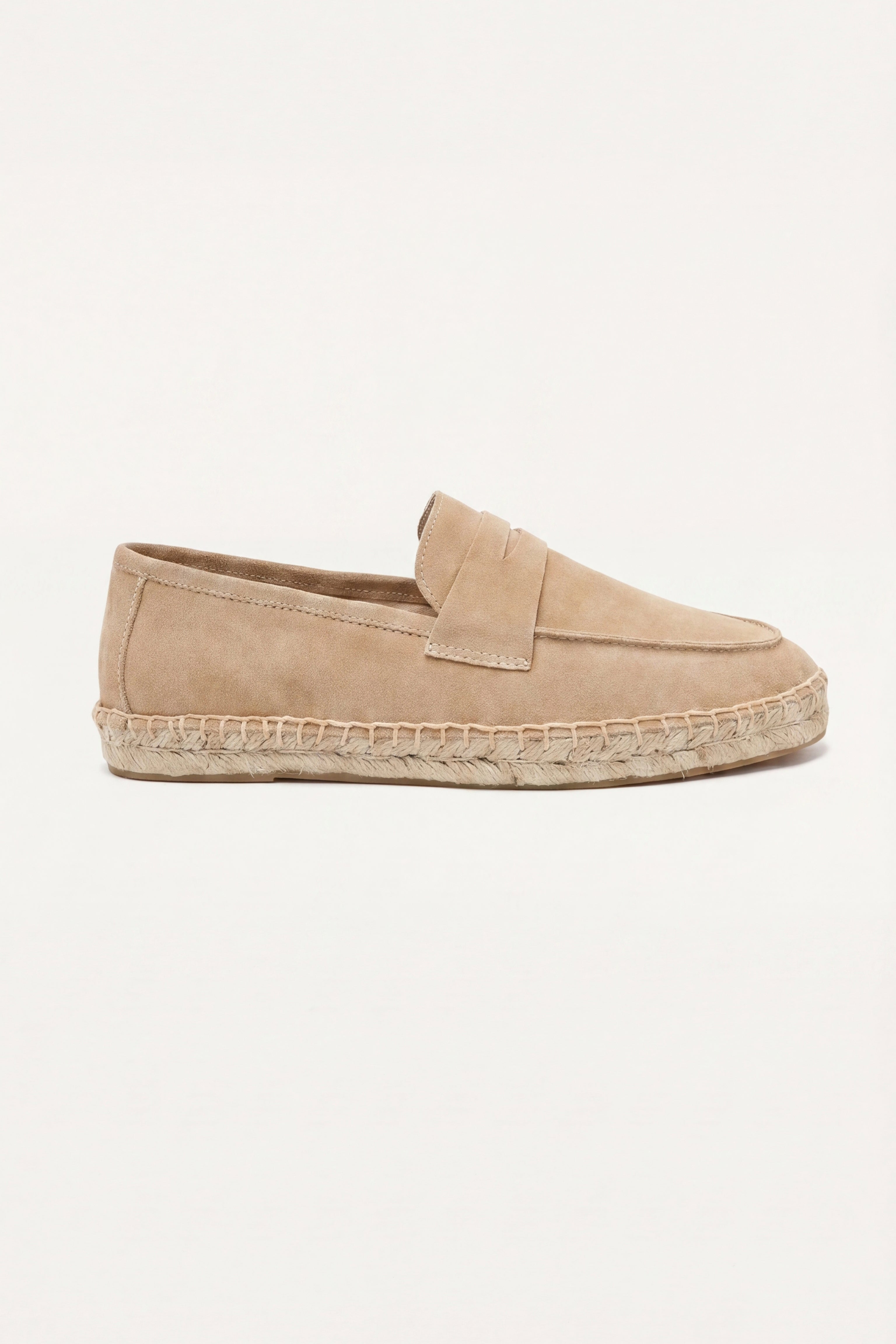 Palermo Suede Espadrille Loafer Beige