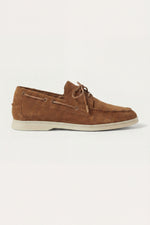Marina Yacht Walk Suede Loafer Brown