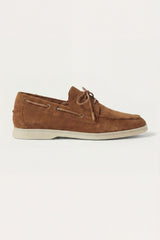 Marina Yacht Walk Suede Loafer Brown