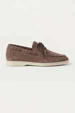 Marina Yacht Walk Suede Loafer Taupe