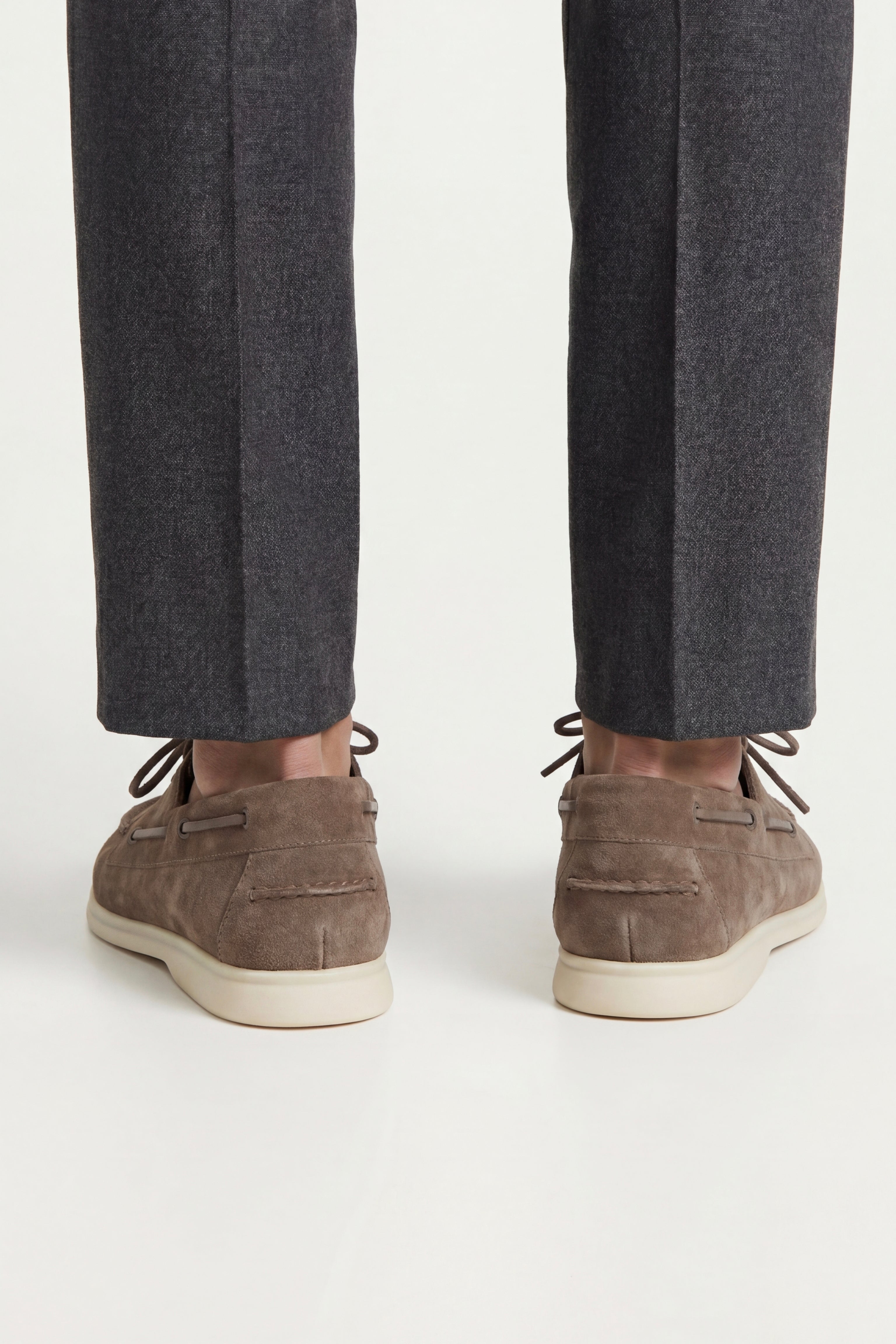 Marina Yacht Walk Suede Loafer Taupe