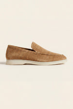 Leonis Suede Loafers Camel