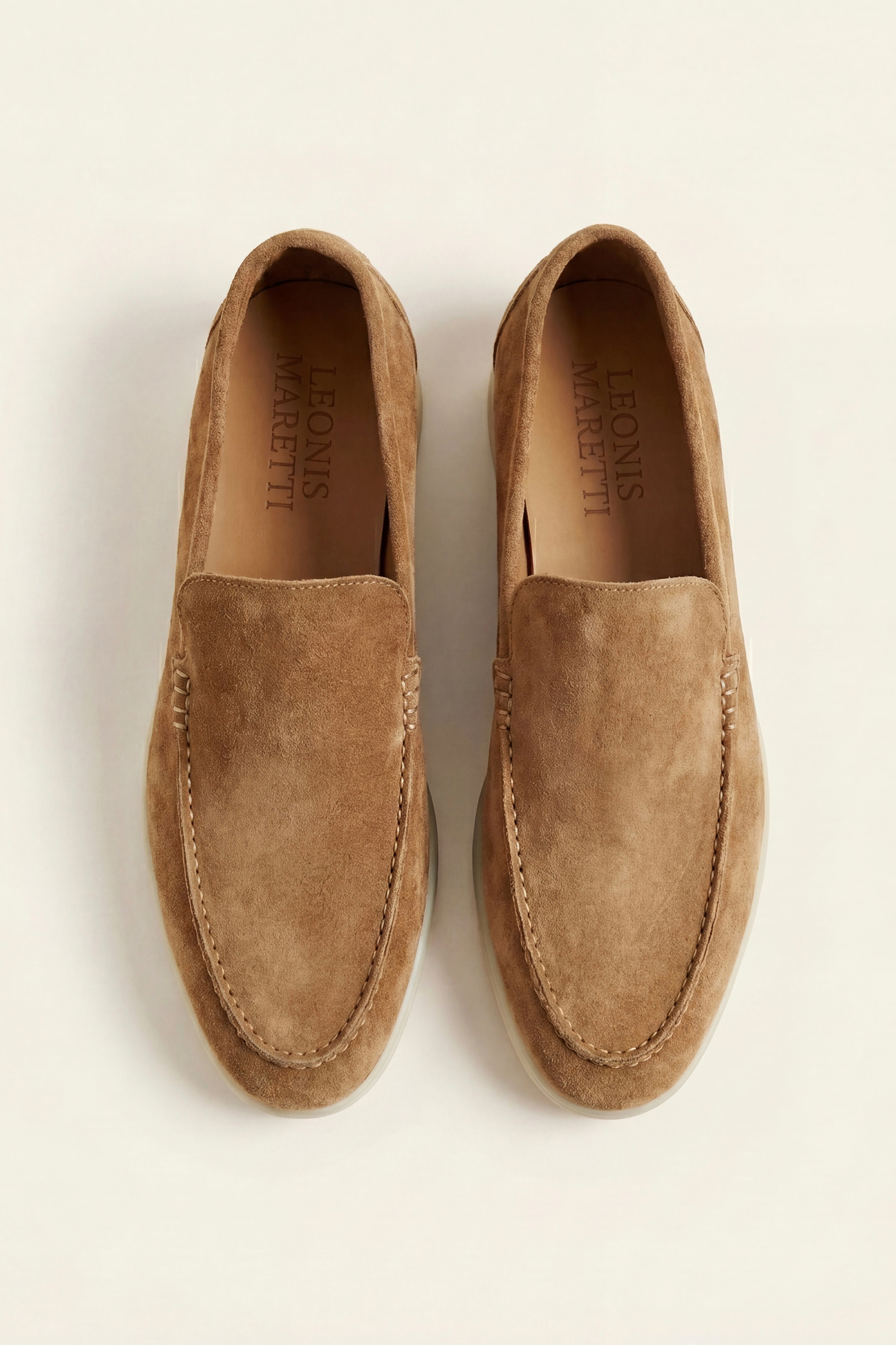 Leonis Suede Loafers Camel