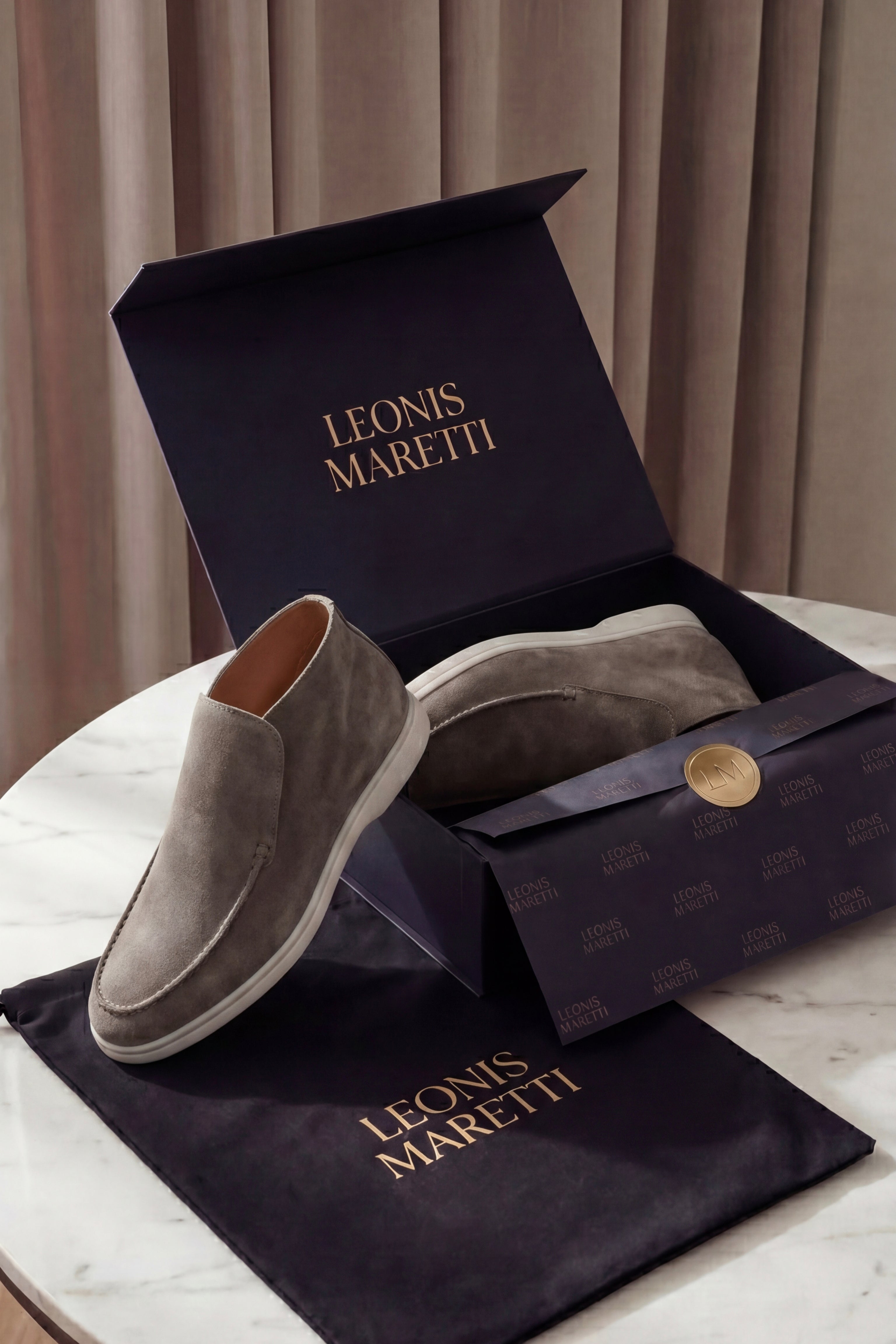 Arzano High Top Loafer Olive Green