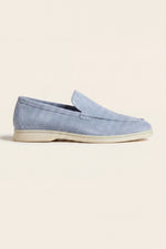 Leonis Suede Loafers Light Blue