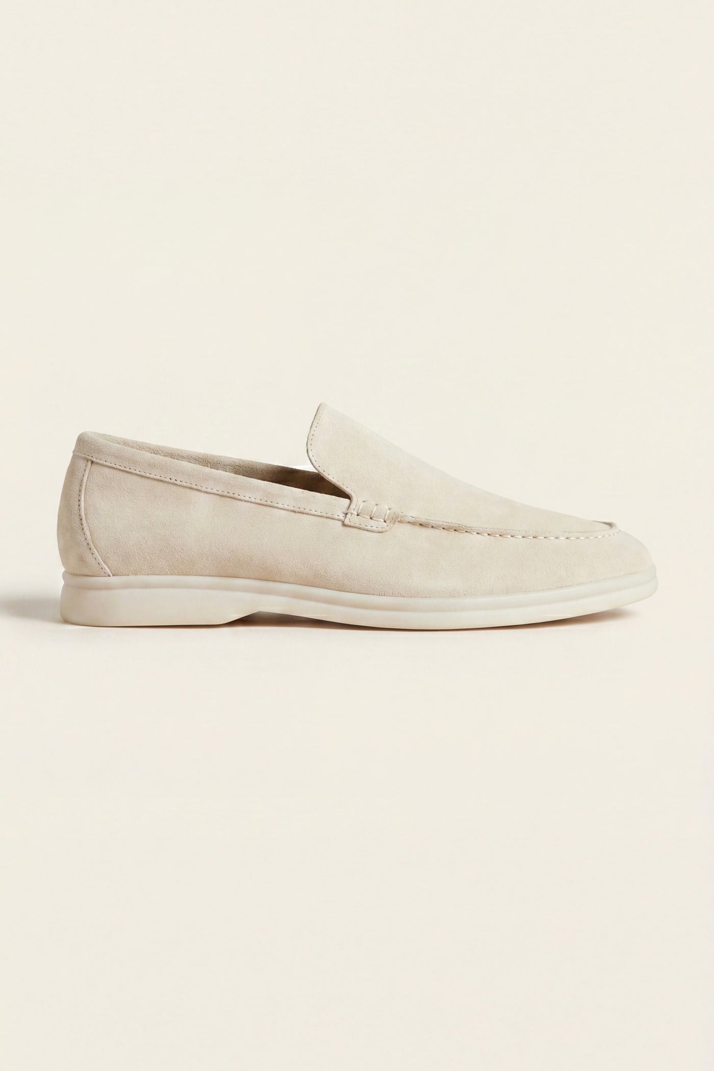 Leonis Suede Loafers Cream