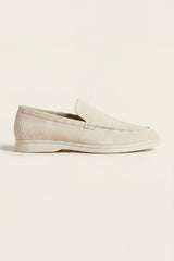 Leonis Suede Loafers Cream