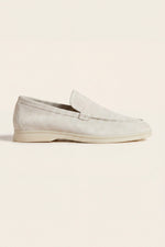Leonis Suede Loafers Off White