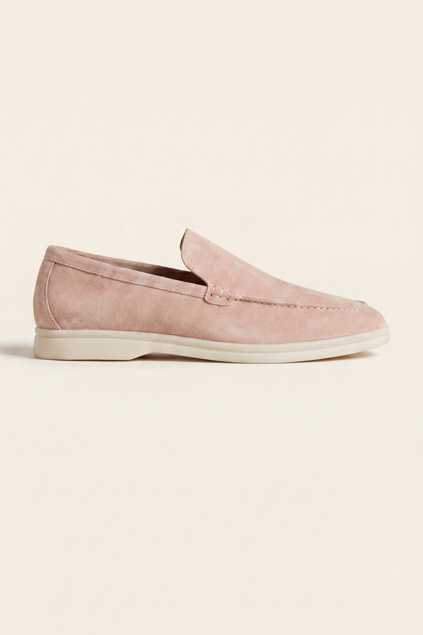 Leonis Suede Loafers Pink