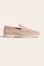 Leonis Suede Loafers Pink