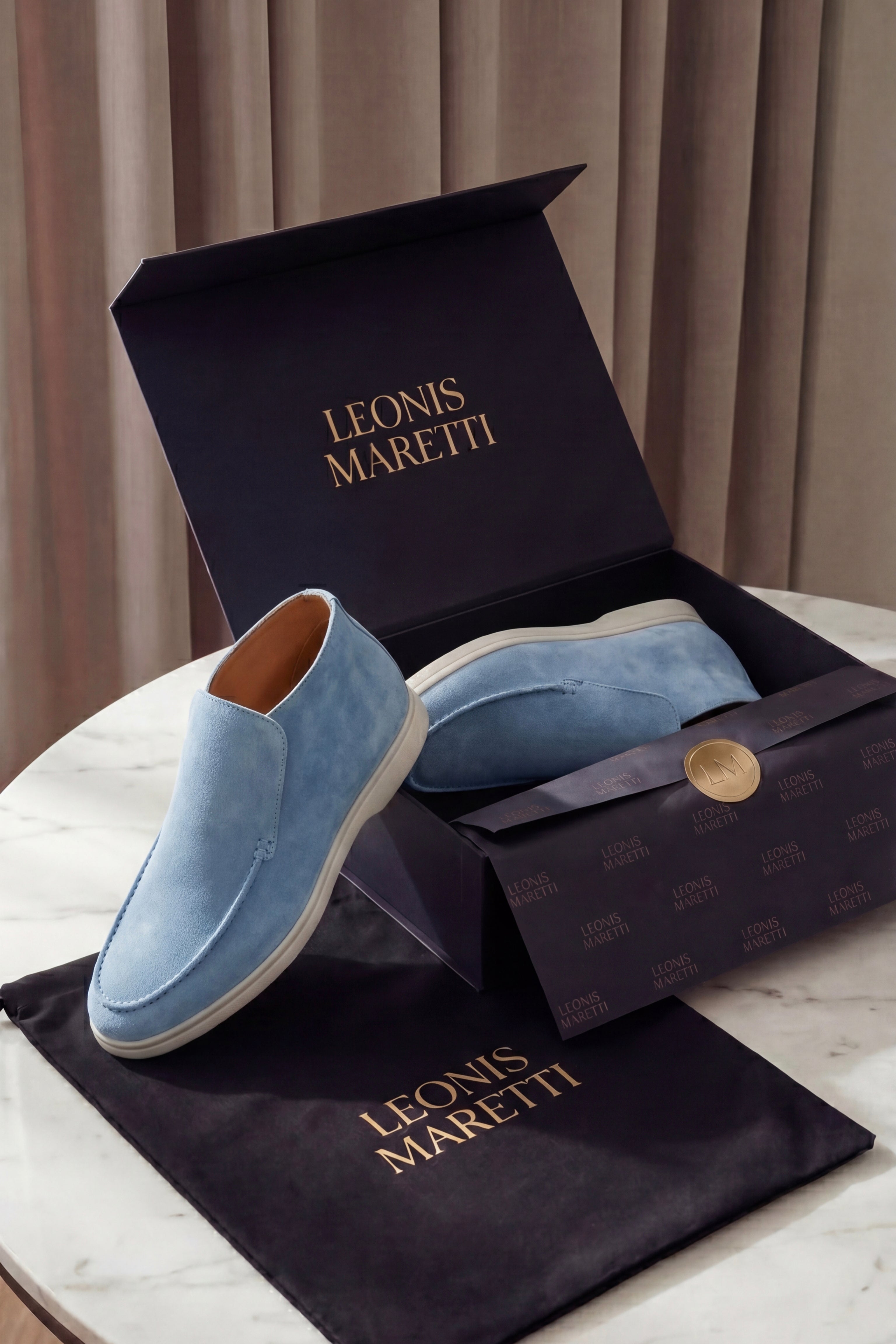 Arzano High Top Loafer Sky Blue