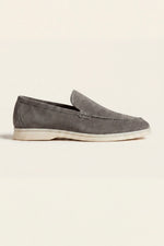 Leonis Suede Loafers Taupe Grey
