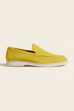 Leonis Suede Loafers Yellow