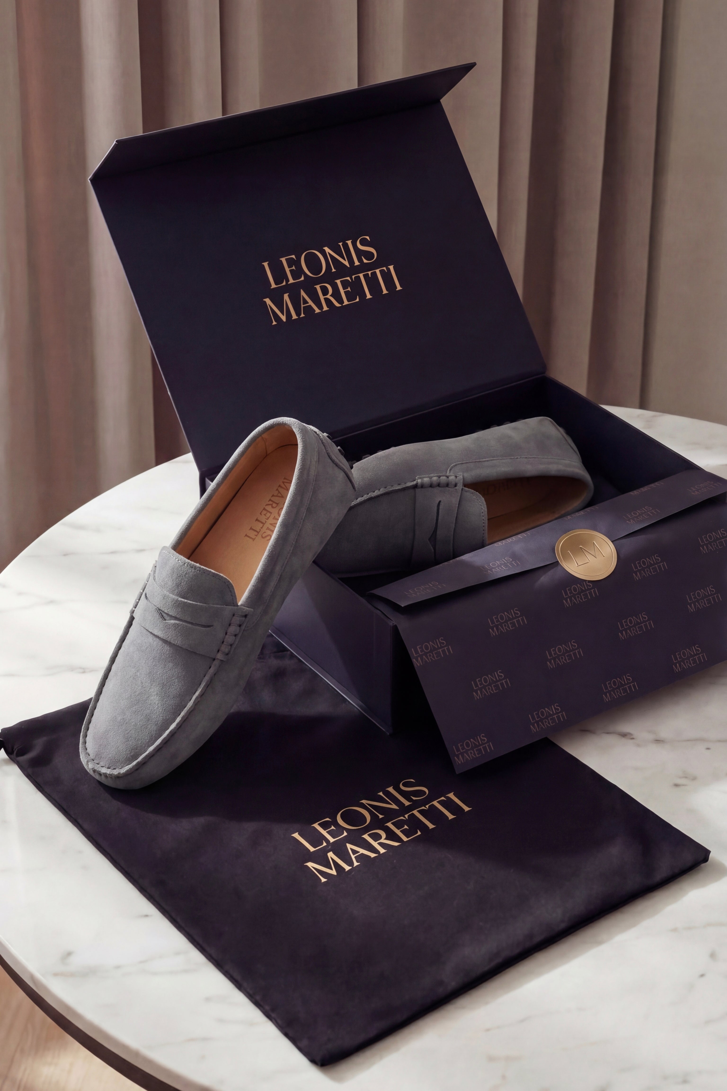 Ravino Driver Loafer Grey