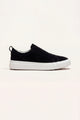 LeoMar V1 Suede Slip-On Black