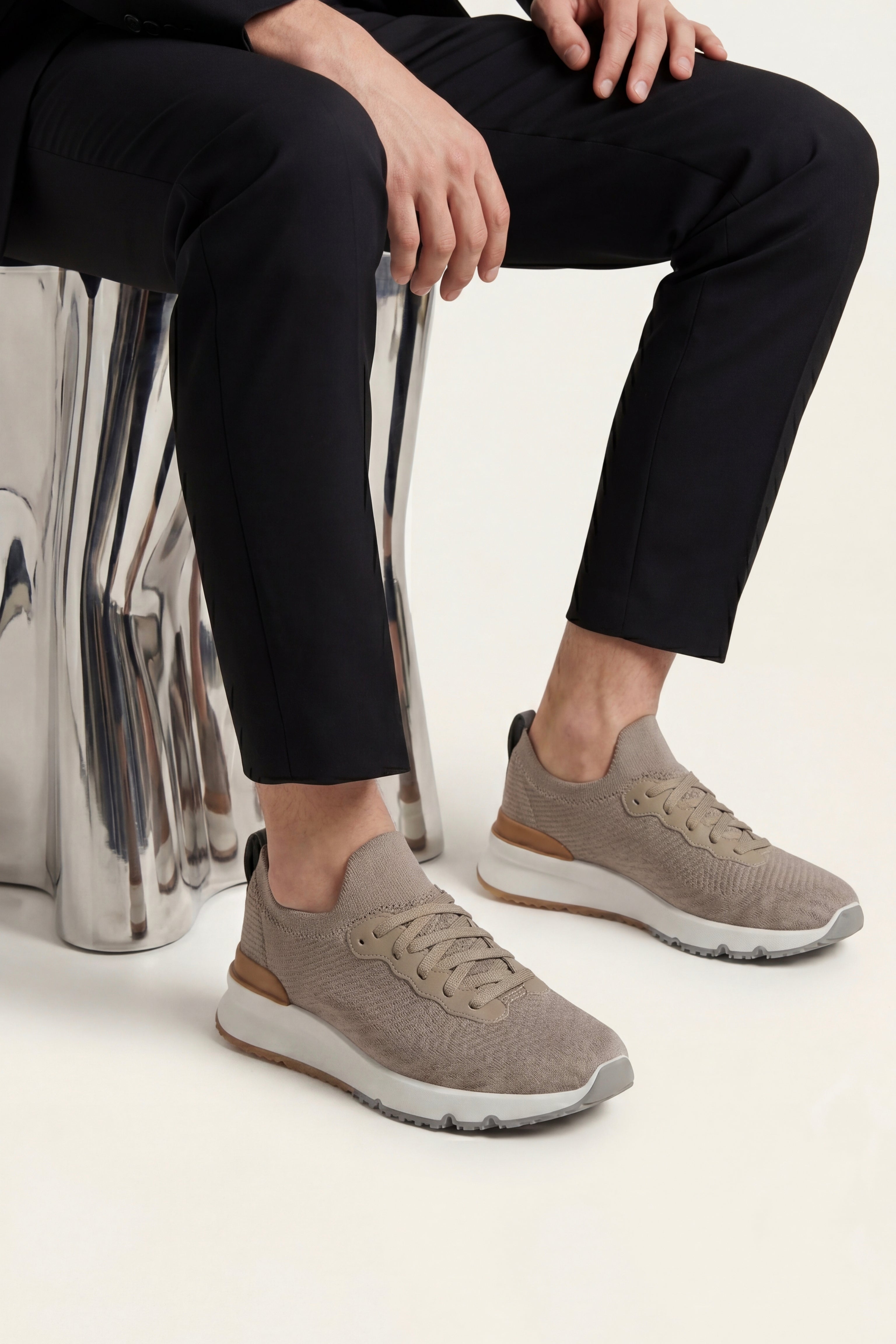 Avelino Mesh Runner Light Taupe