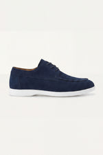 Maretti Suede Lace Shoes Navy