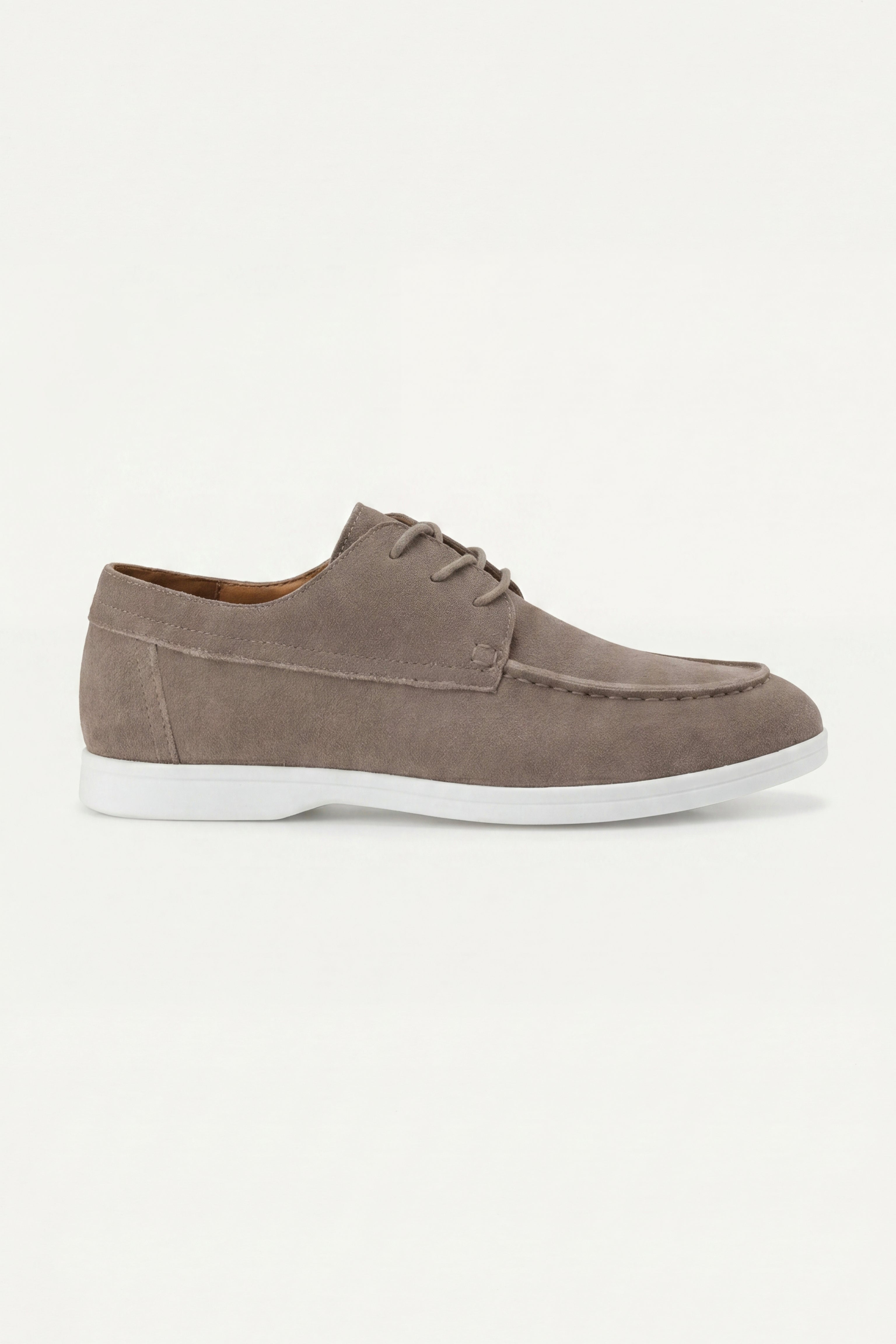 Maretti Suede Lace Shoes Taupe