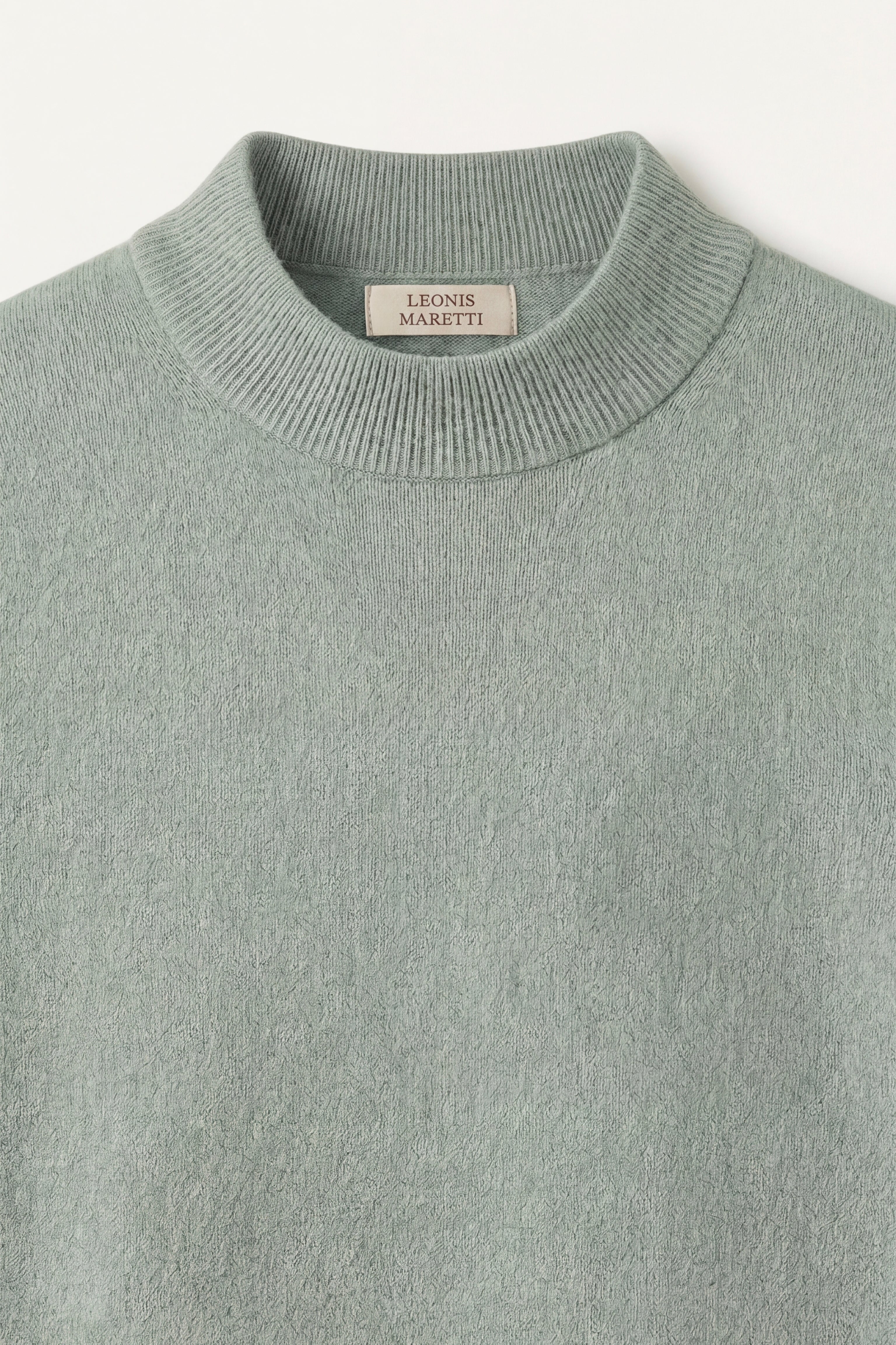 Aurelio Cashmere Knit Tee Sage Green