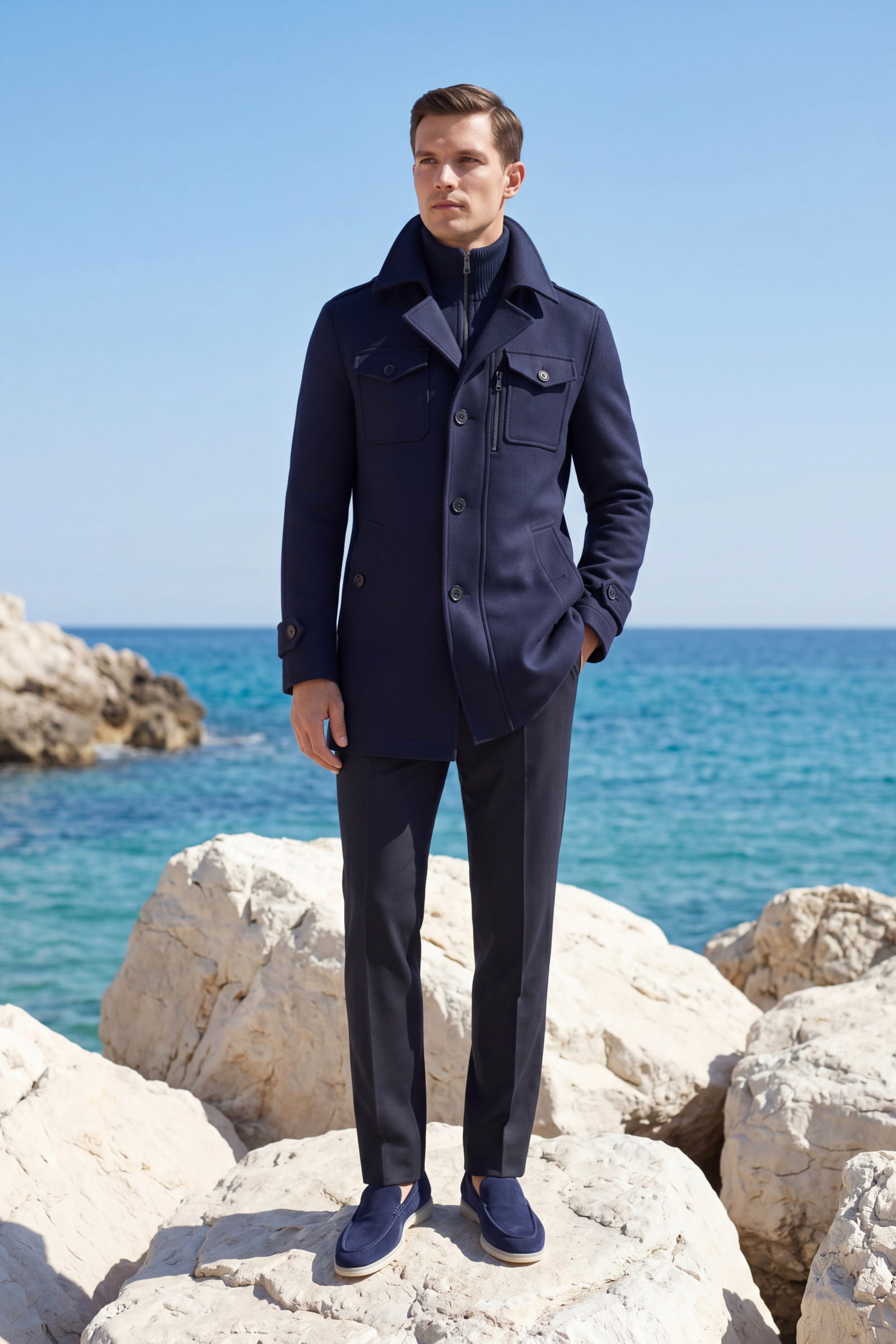 Melvin Field Coat Navy