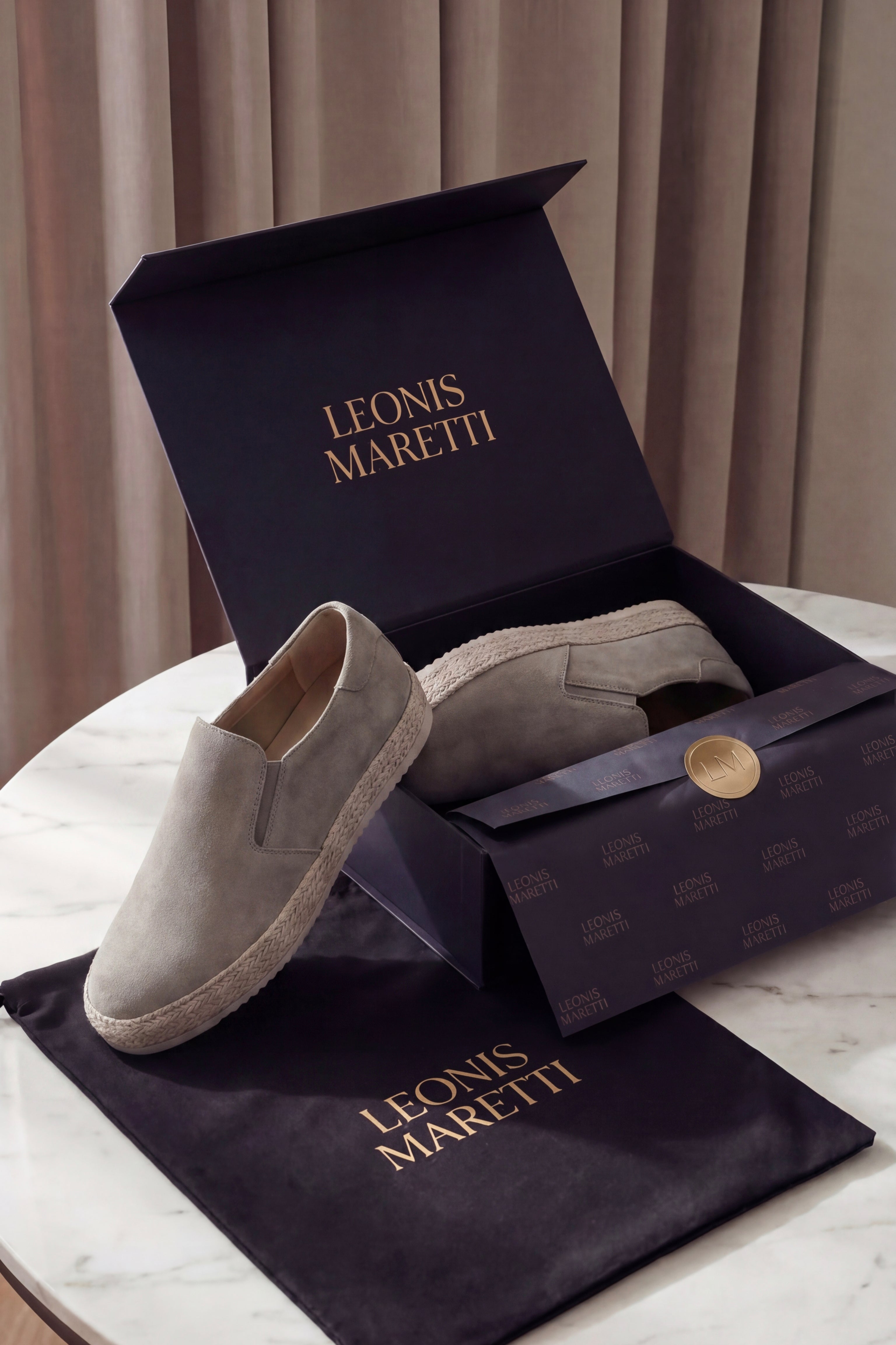 Valeno Suede City Loafers Khaki