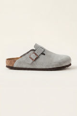 Marcello Suede Clog Grey