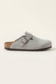 Marcello Suede Clog Grey