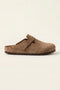 Marcello Suede Clog Taupe Brown