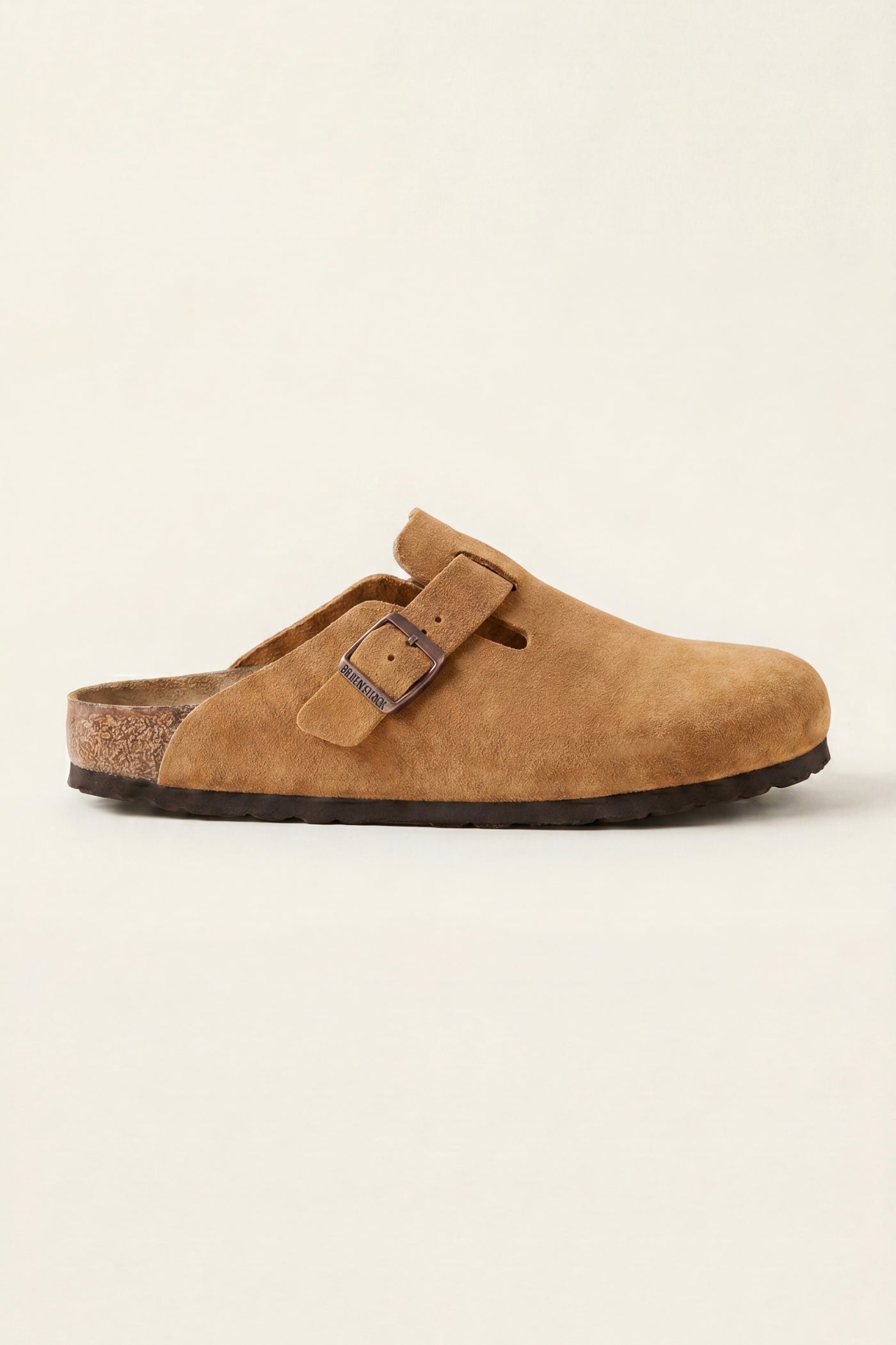 Marcello Suede Clog Camel