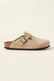 Marcello Suede Clog Light Beige