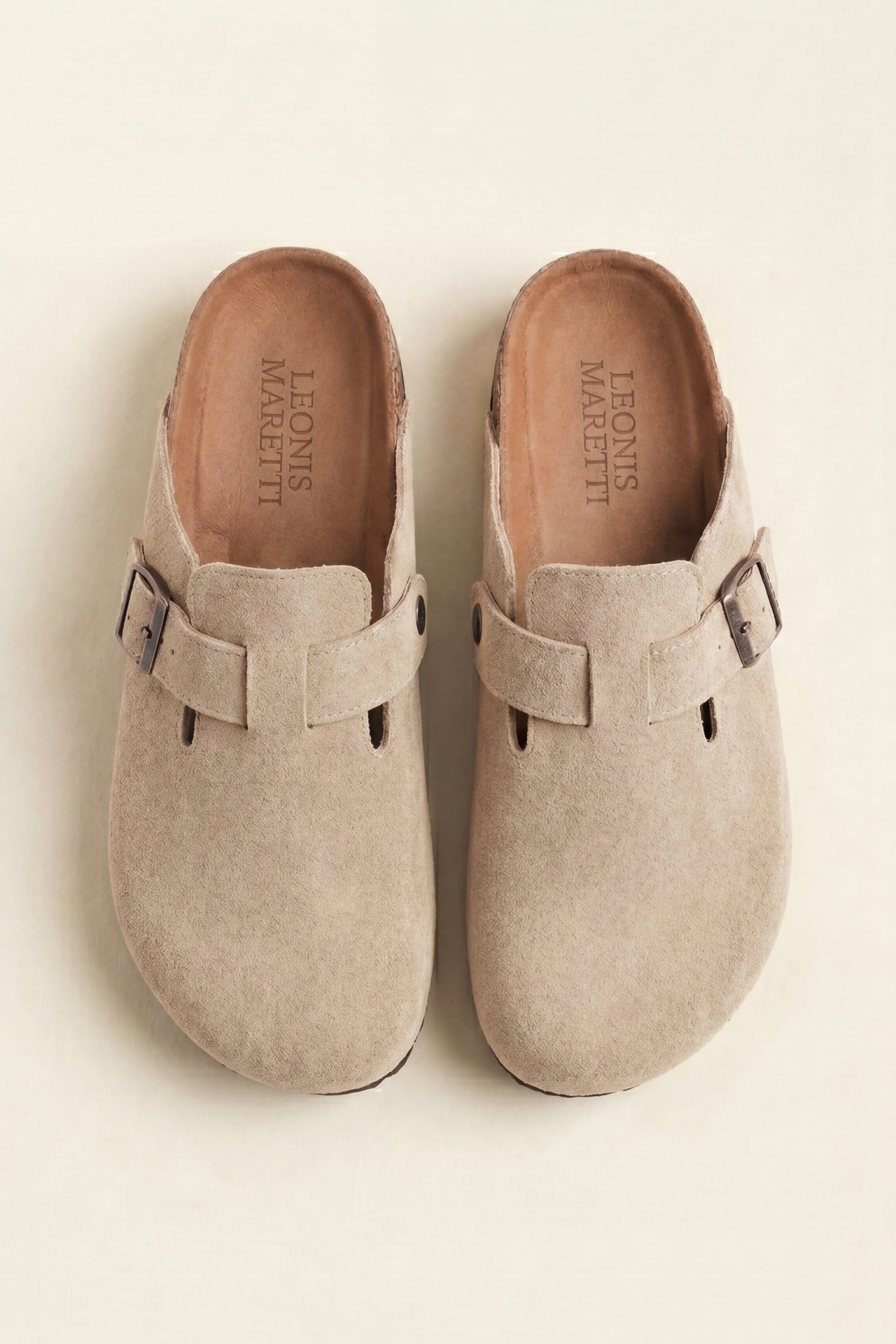 Marcello Suede Clog Oatmeal