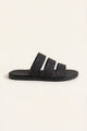 Santorini Leather Sandal Black