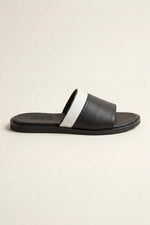 Portofino Leather Sandal Black