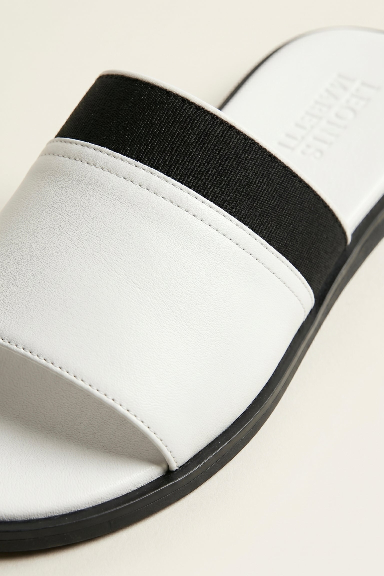 Portofino Leather Slide White