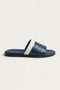 Milano Crocodile Sandal Navy