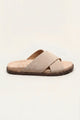 Como Cross Sandal Beige